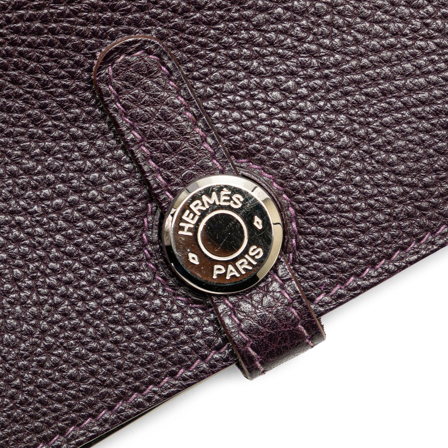 Hermès Togo Dogon Wallet GM Purple