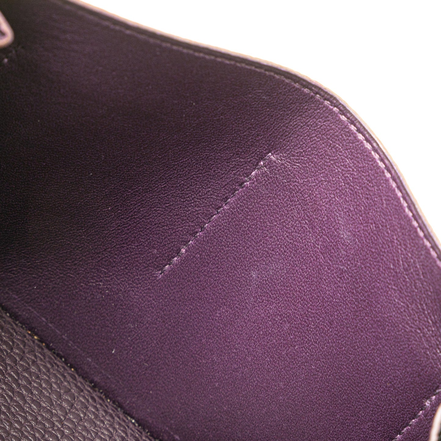 Hermès Togo Dogon Wallet GM Purple
