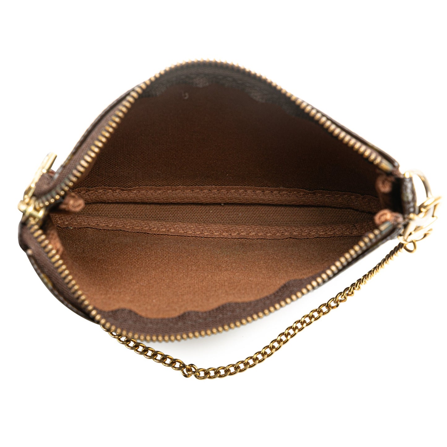 Louis Vuitton Monogram Mini Pochette Accessoires Brown
