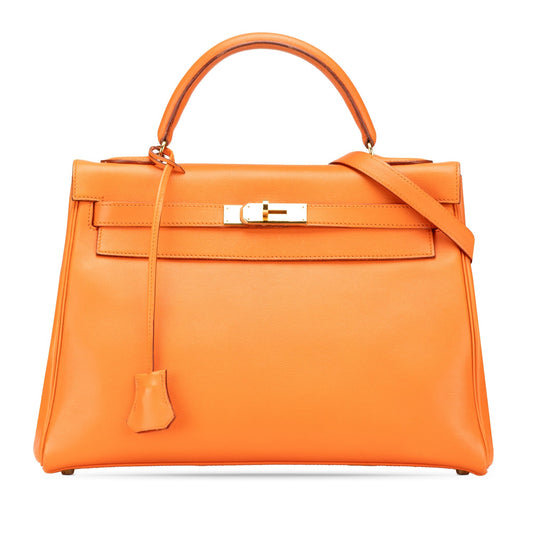 Hermès Gulliver Kelly Retourne 32 Orange
