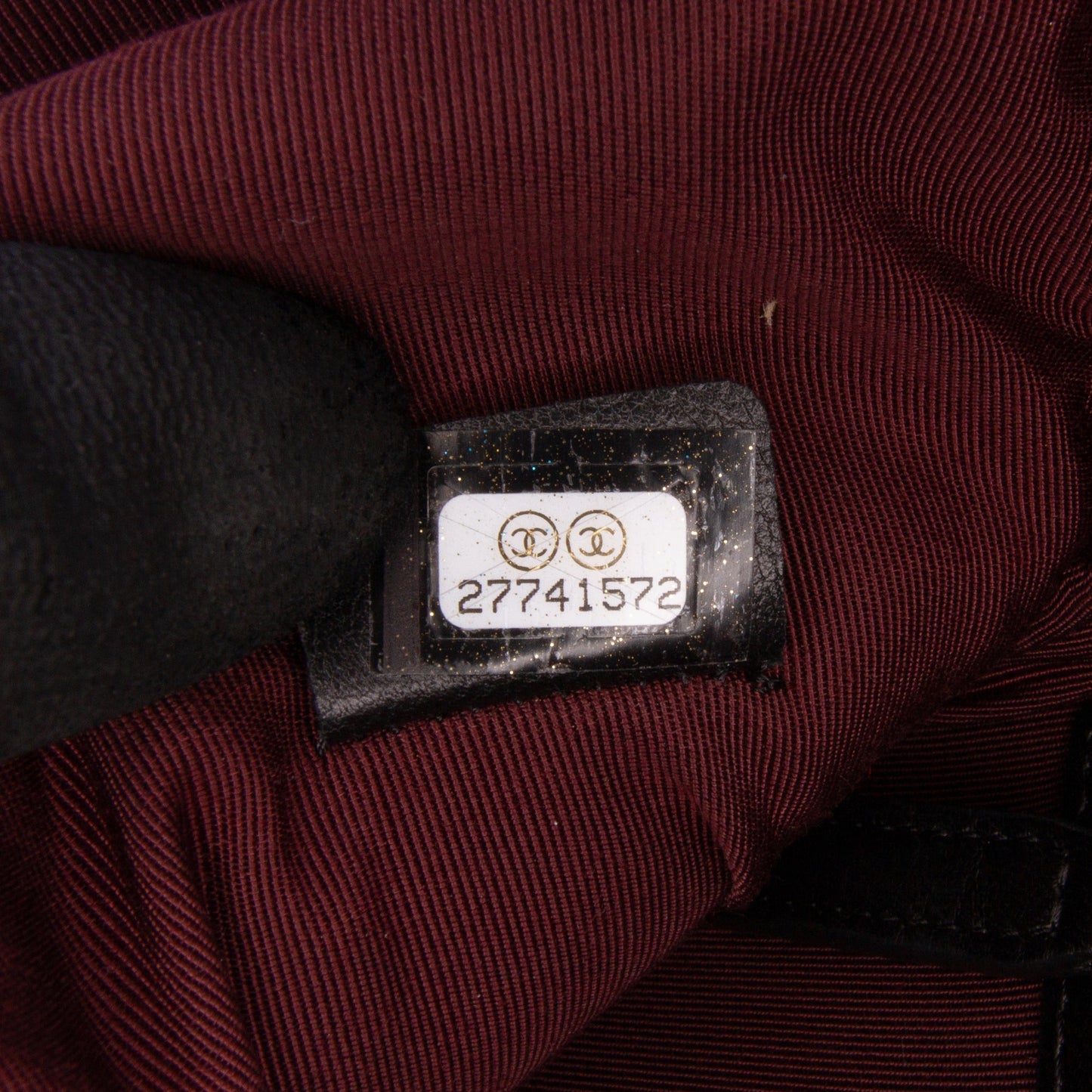 Chanel Large Quilted Lambskin O Case Clutch Black