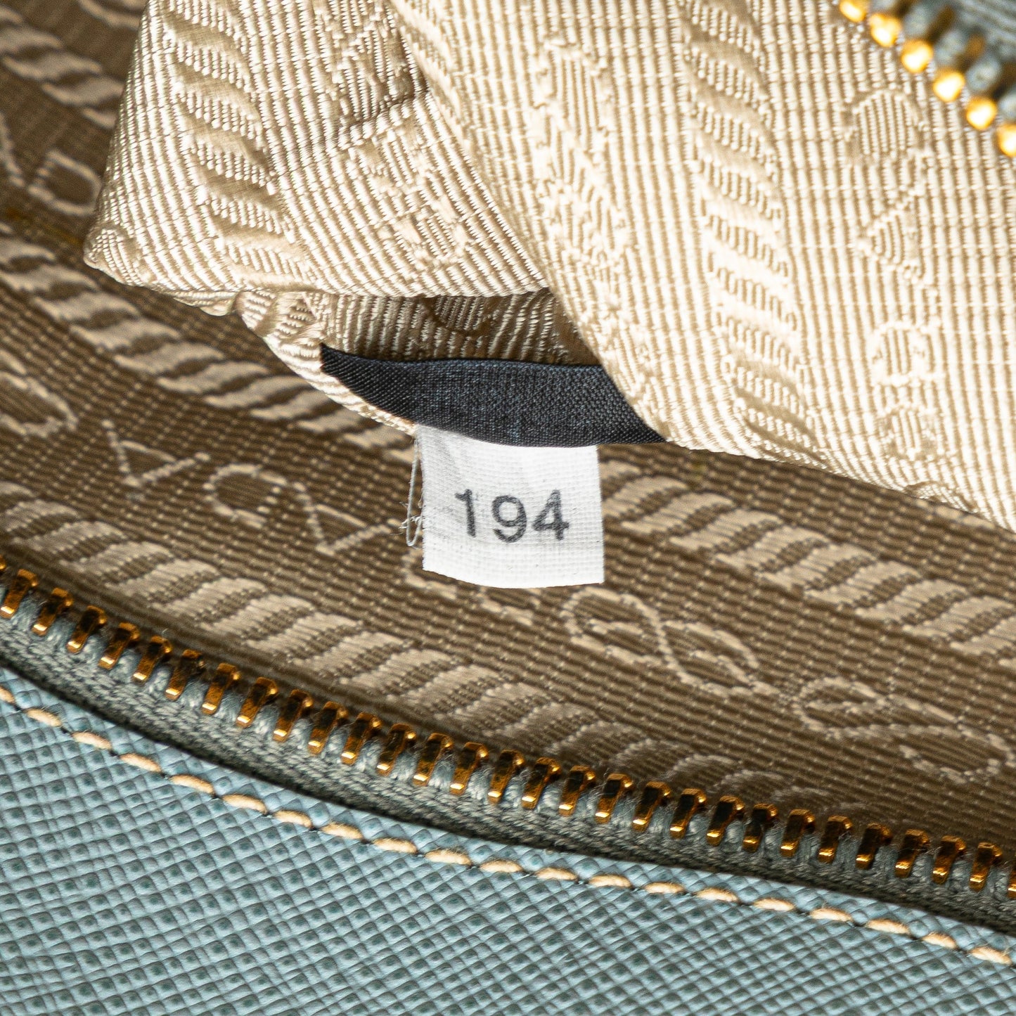 Prada Saffiano Lux Shopping Tote Blue