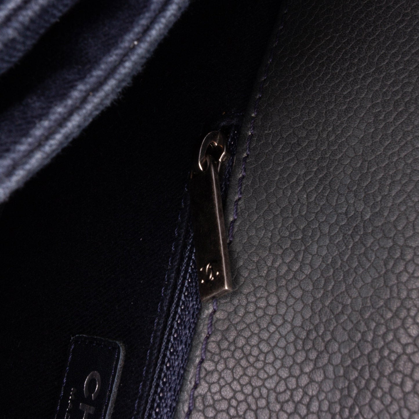 Chanel CC Quilted Caviar Single Flap Black