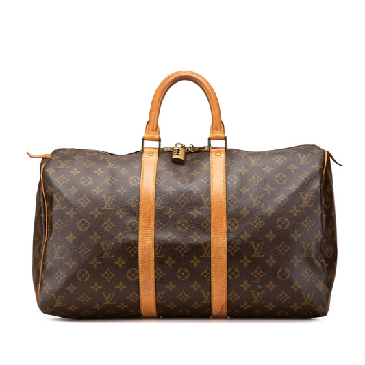Louis Vuitton Monogram Keepall 45 Brown