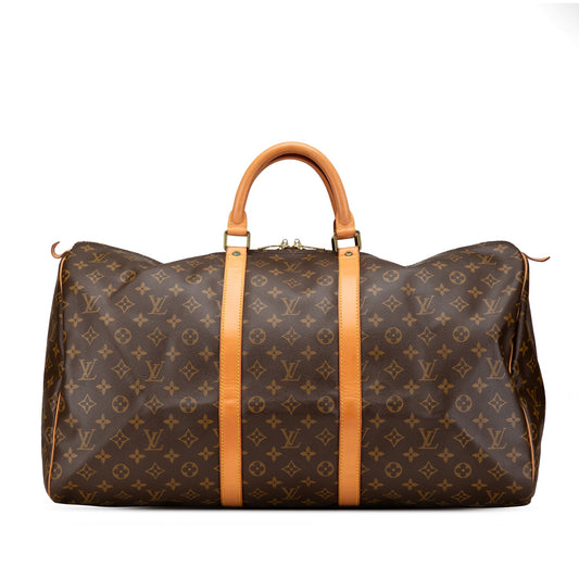 Louis Vuitton Monogram Keepall 55 Brown