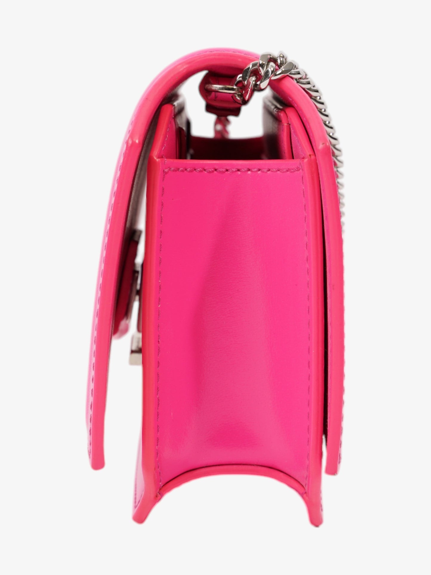 Givenchy Bow Cut Crossbody Neon Pink Leather Mini