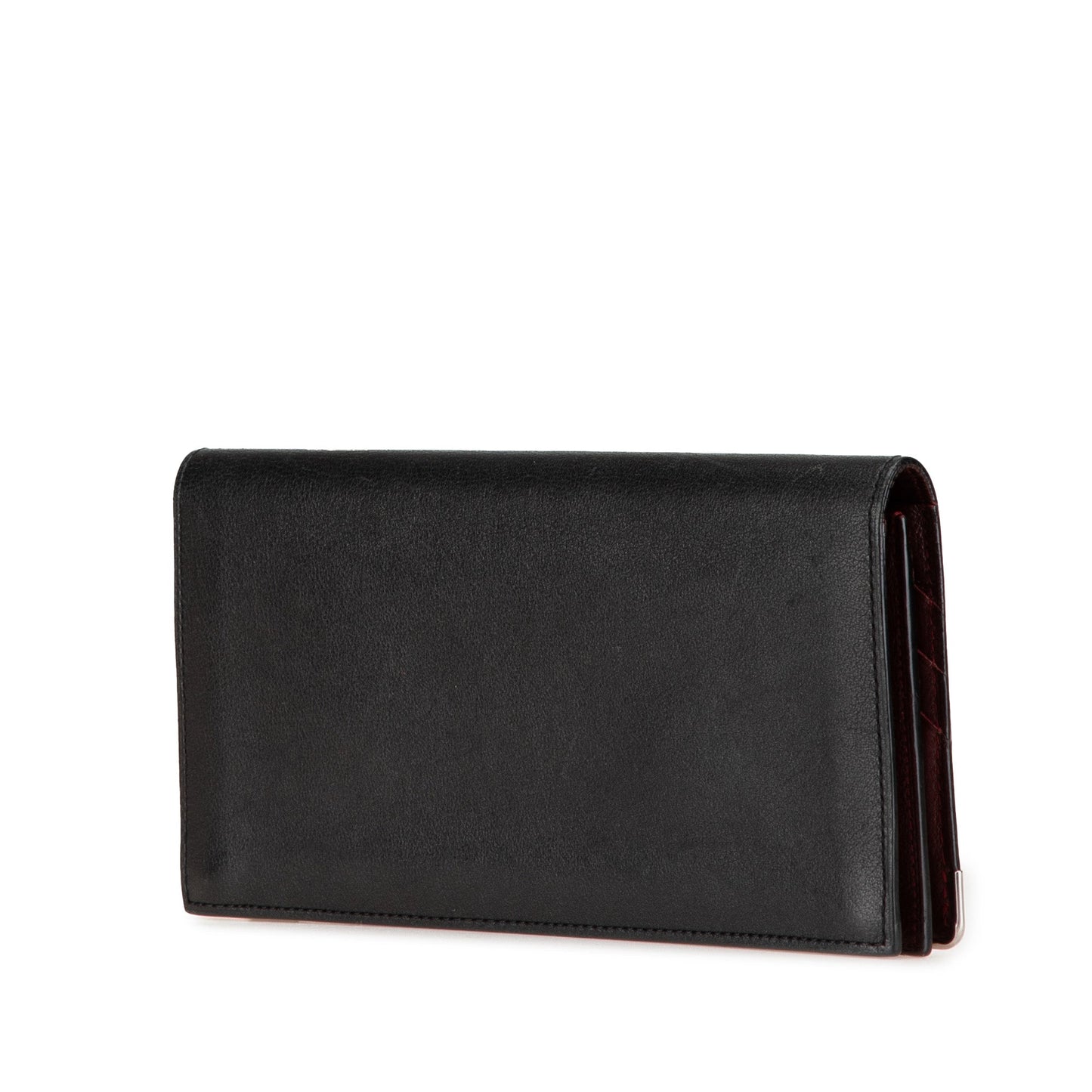 Cartier Leather Must De Cartier Long Wallet Black