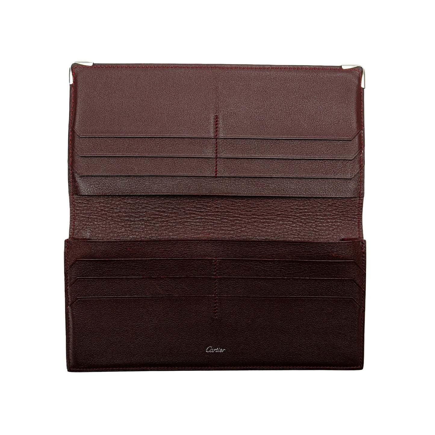 Cartier Leather Must De Cartier Long Wallet Black