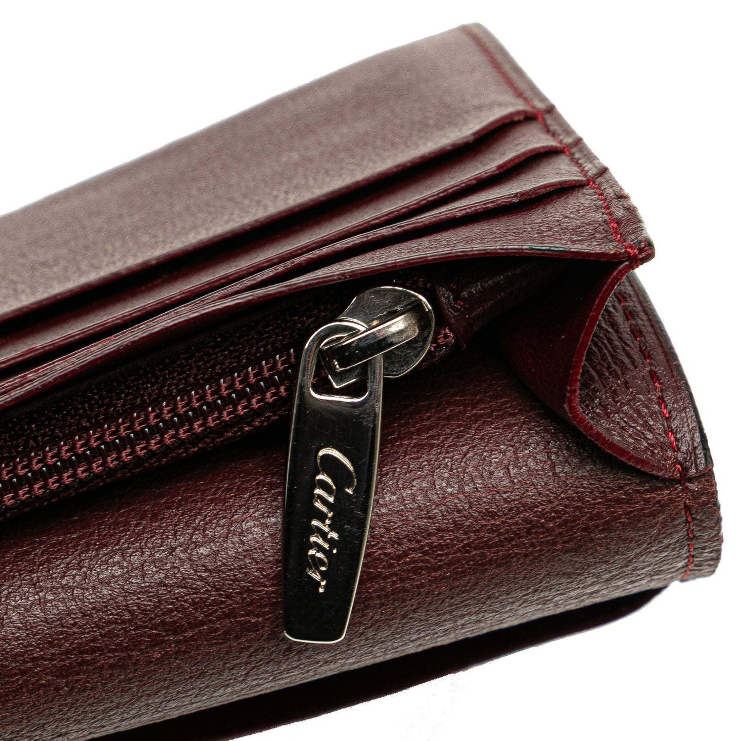 Cartier Leather Must De Cartier Long Wallet Black