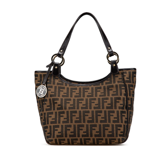 Fendi Zucca Canvas Chef Tote Brown