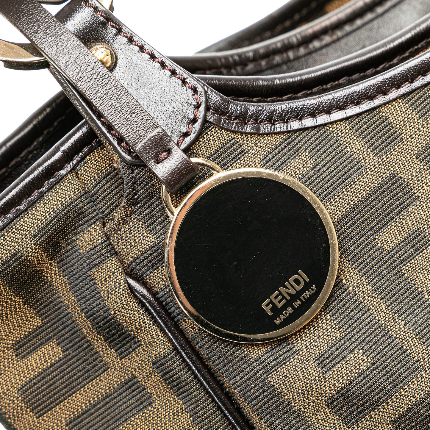 Fendi Zucca Canvas Chef Tote Brown