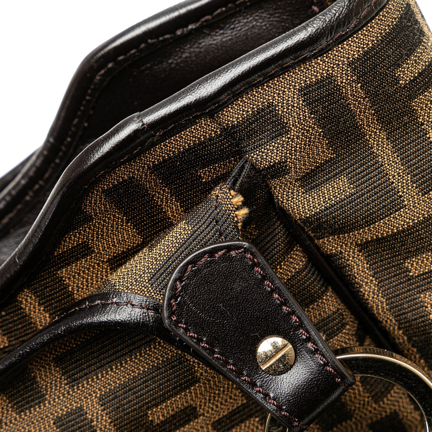Fendi Zucca Canvas Chef Tote Brown