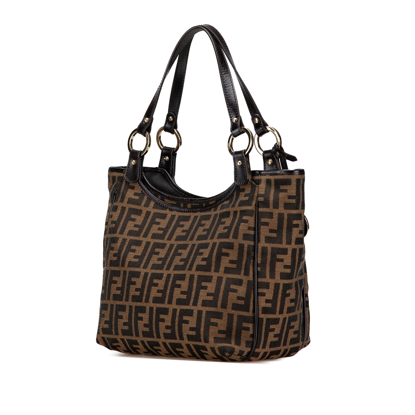 Fendi Zucca Canvas Chef Tote Brown
