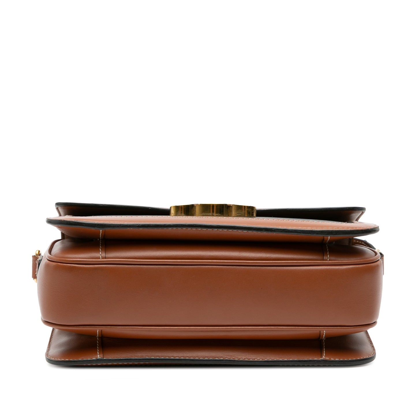 Celine Classique Coated Canvas Triomphe Crossbody Brown