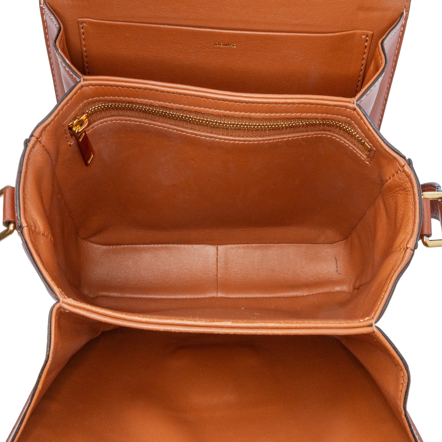 Celine Classique Coated Canvas Triomphe Crossbody Brown