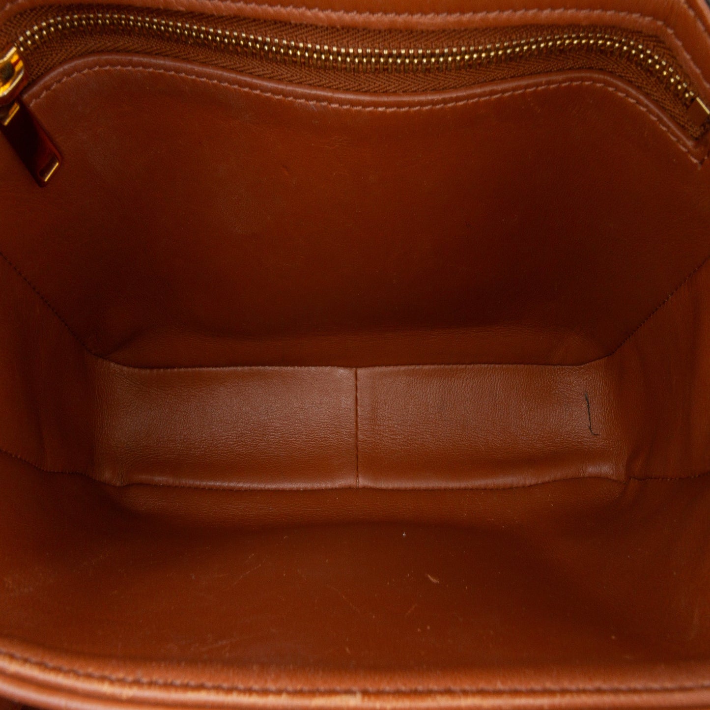 Celine Classique Coated Canvas Triomphe Crossbody Brown