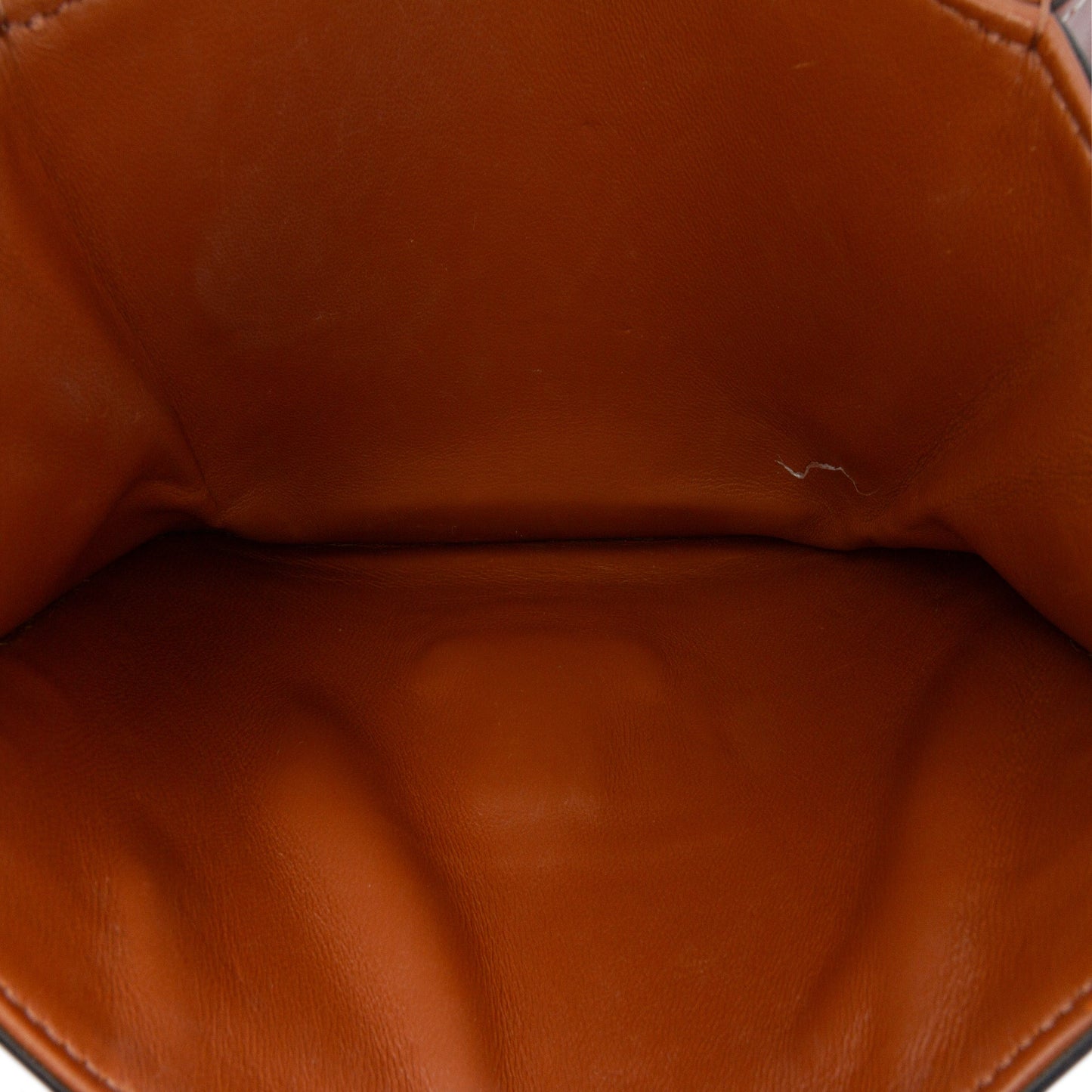 Celine Classique Coated Canvas Triomphe Crossbody Brown