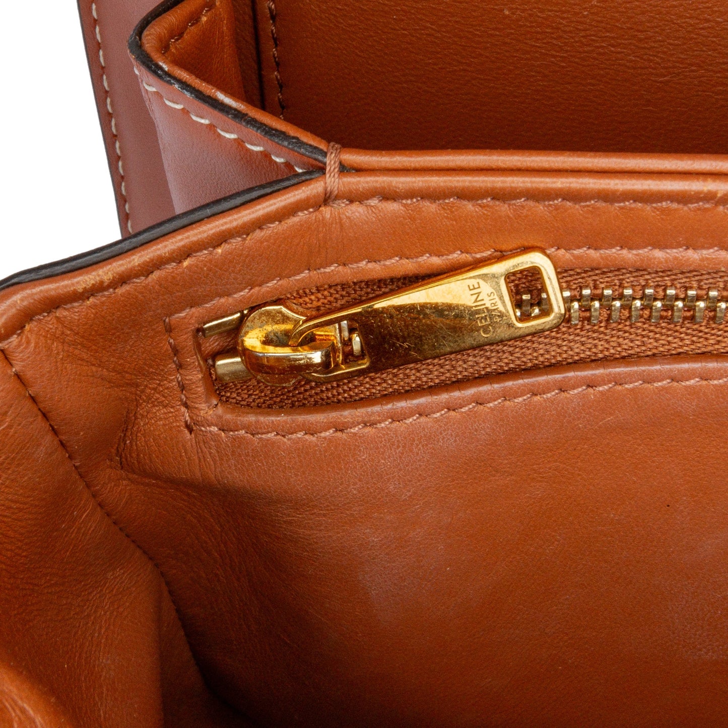 Celine Classique Coated Canvas Triomphe Crossbody Brown