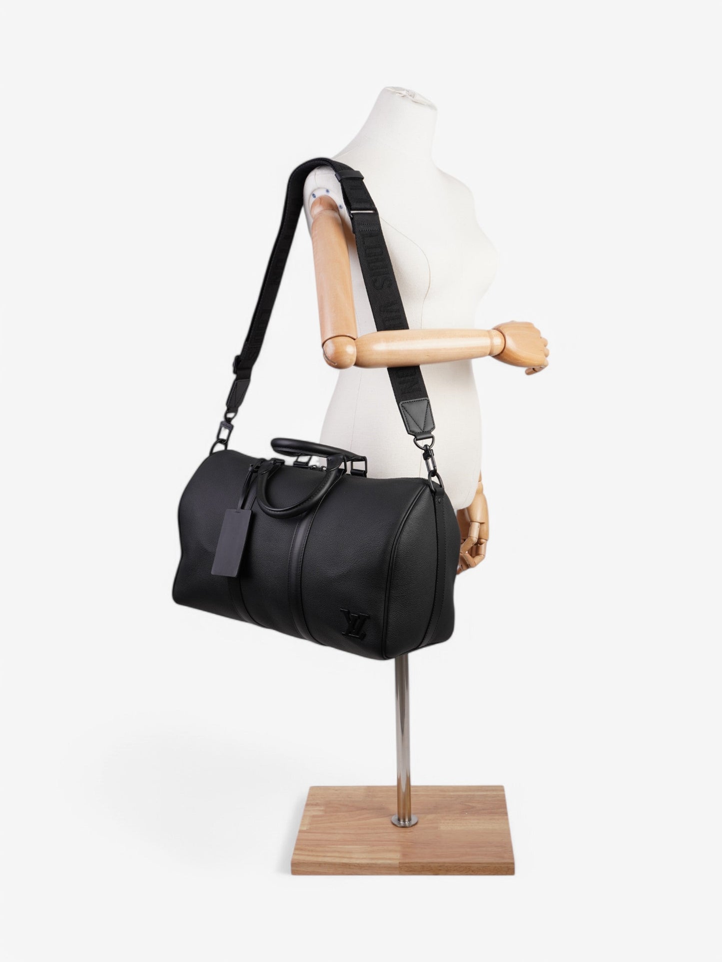 Louis Vuitton Speedy Bandouliere Black Leather 40