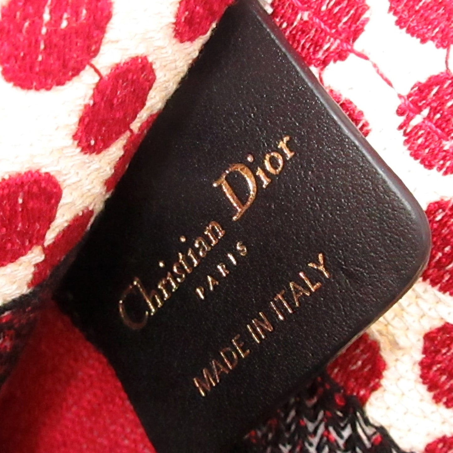 Dior Mini Dioramour Book Tote Red