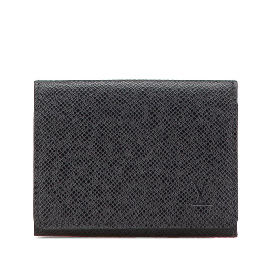 Louis Vuitton Taiga Business Card Holder Black