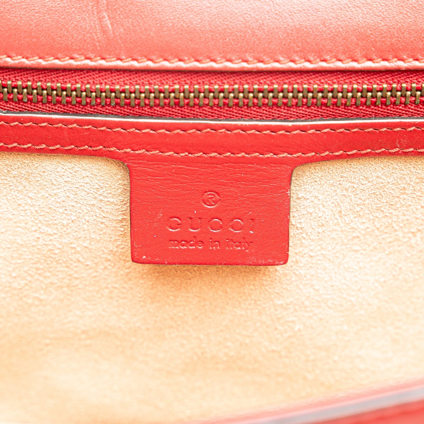 Gucci Medium Queen Margaret Flap Shoulder Bag Red