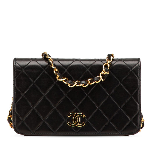 Chanel Mini CC Quilted Lambskin Full Flap Black