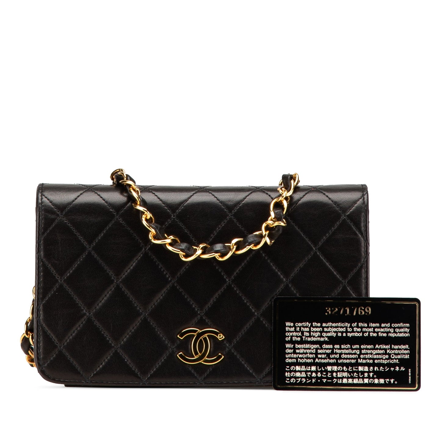 Chanel Mini CC Quilted Lambskin Full Flap Black