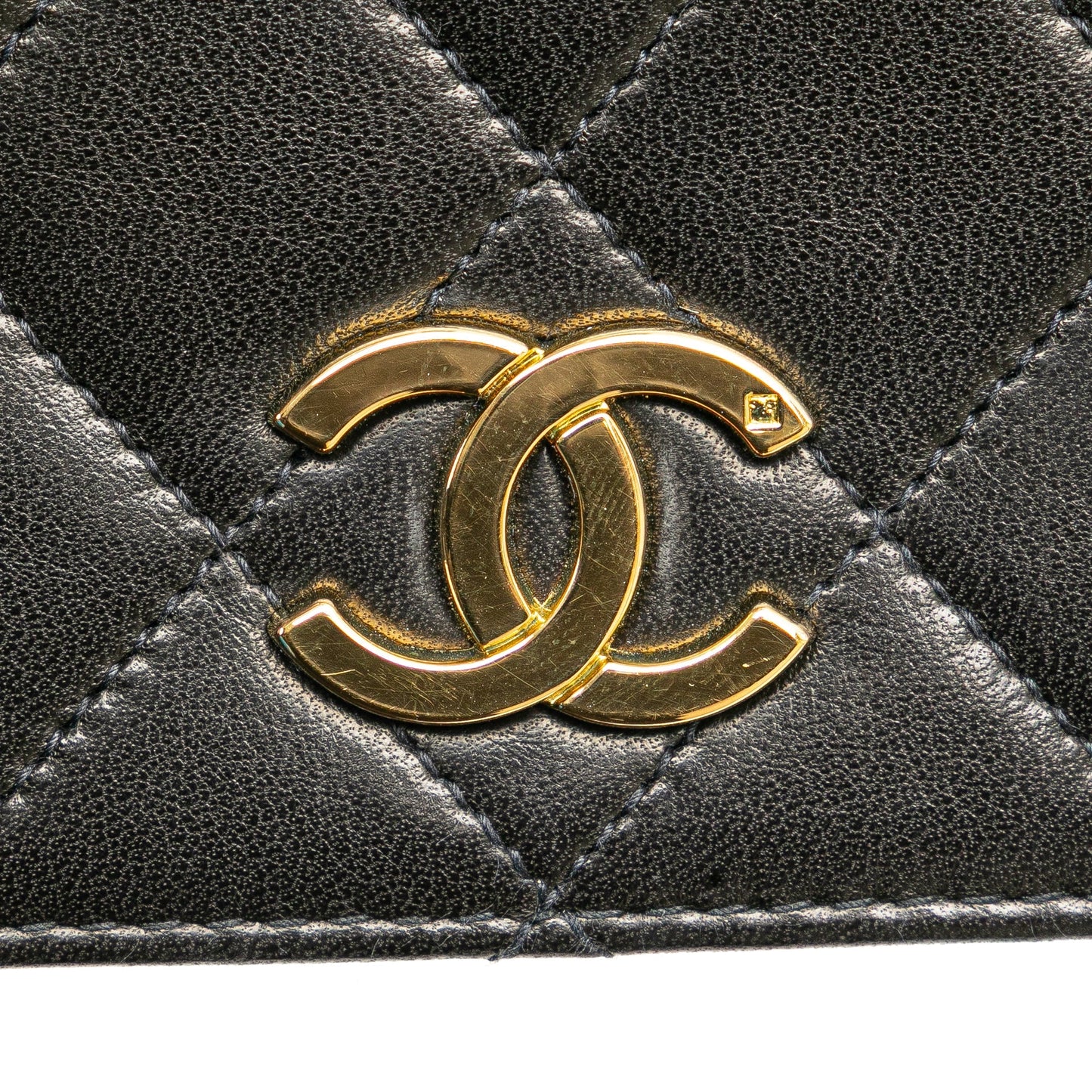 Chanel Mini CC Quilted Lambskin Full Flap Black