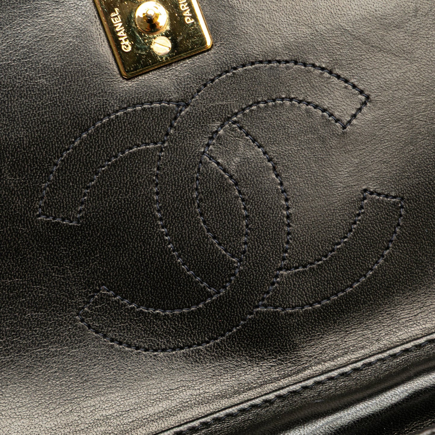 Chanel Mini CC Quilted Lambskin Full Flap Black