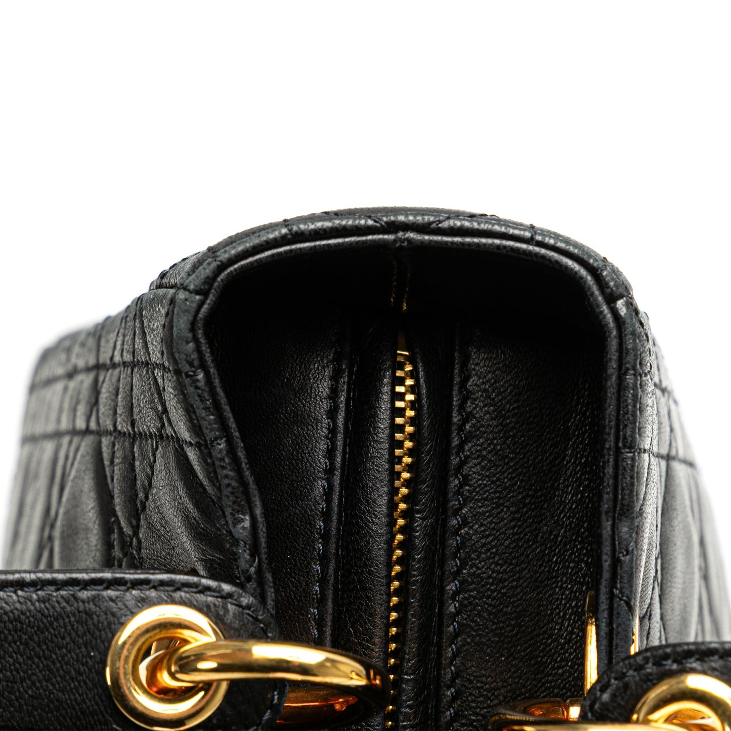 Dior Medium Lambskin Cannage Lady Dior Black