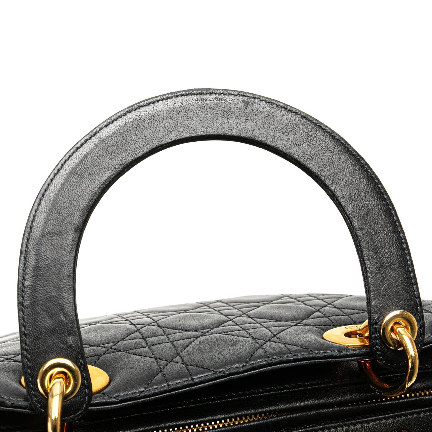 Dior Medium Lambskin Cannage Lady Dior Black
