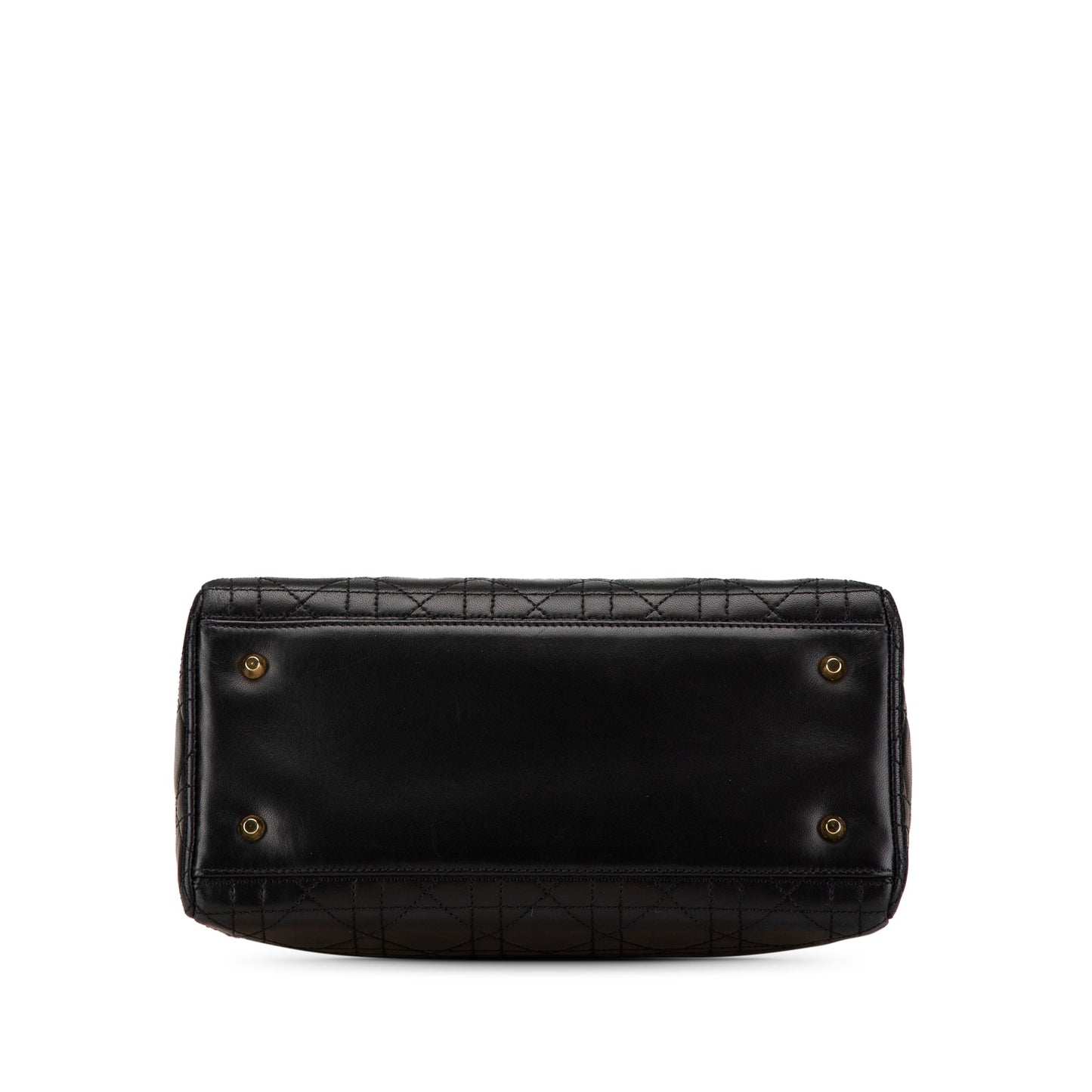 Dior Medium Lambskin Cannage Lady Dior Black