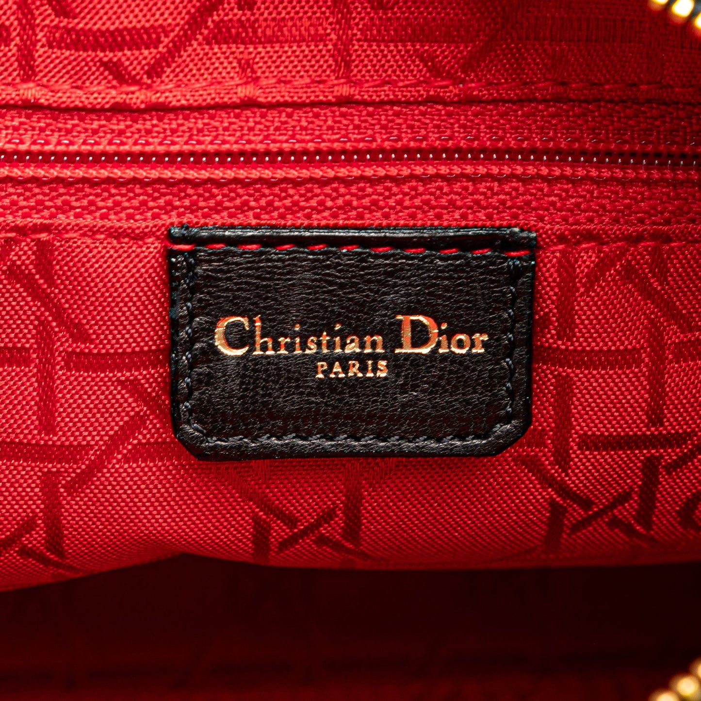 Dior Medium Lambskin Cannage Lady Dior Black