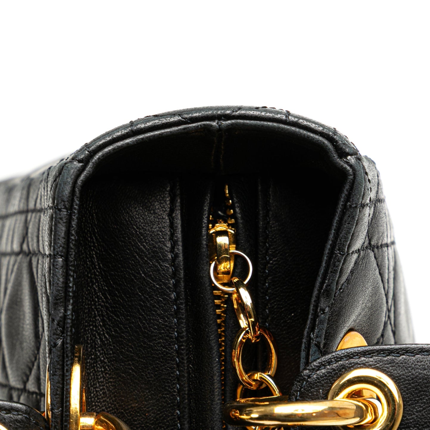 Dior Medium Lambskin Cannage Lady Dior Black