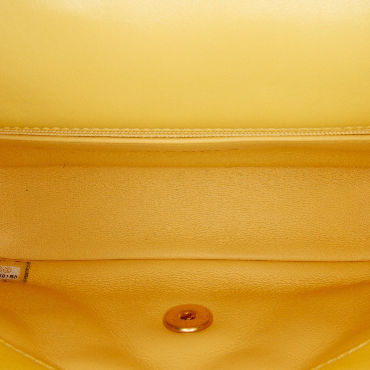 Chanel Quilted Lambskin Chain Is More Flap Yellow