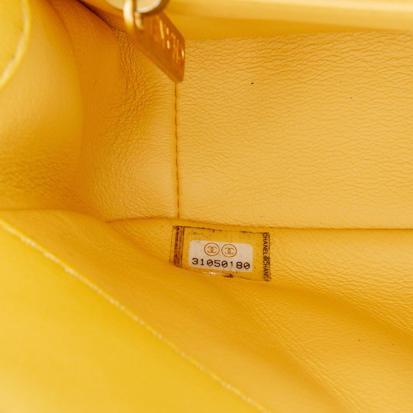 Chanel Quilted Lambskin Chain Is More Flap Yellow