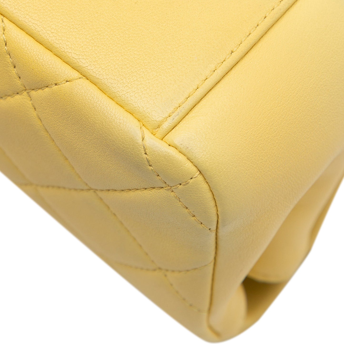 Chanel Quilted Lambskin Chain Is More Flap Yellow