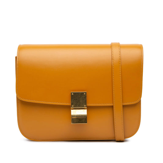 Celine Medium Calfskin Classic Box Brown