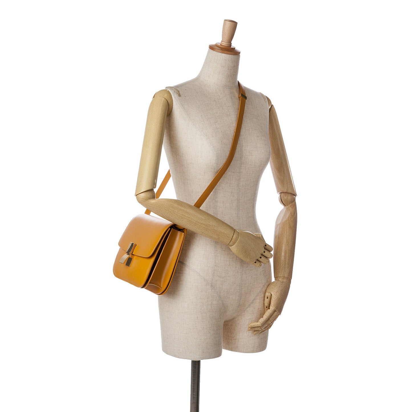 Celine Medium Calfskin Classic Box Brown