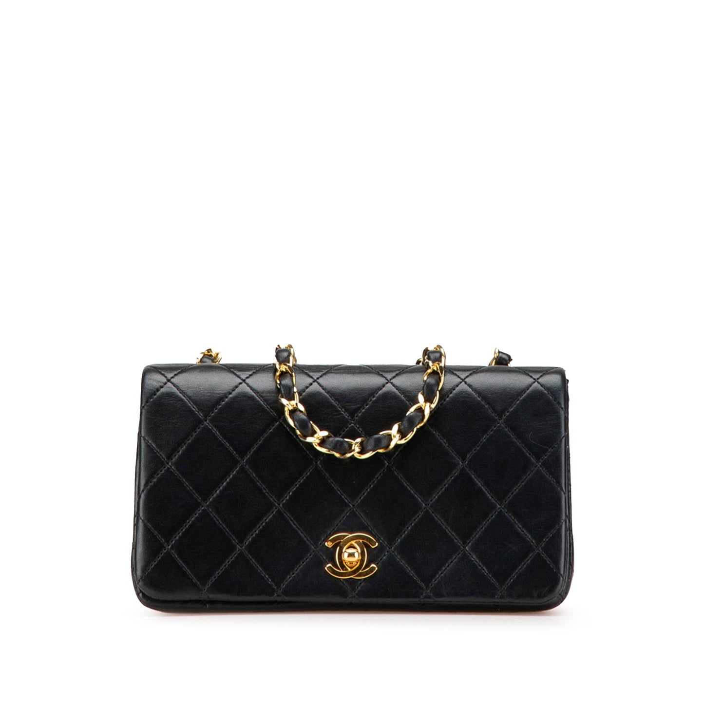 Chanel Mini CC Quilted Lambskin Full Flap Black