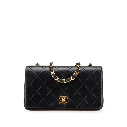 Chanel Mini CC Quilted Lambskin Full Flap Black