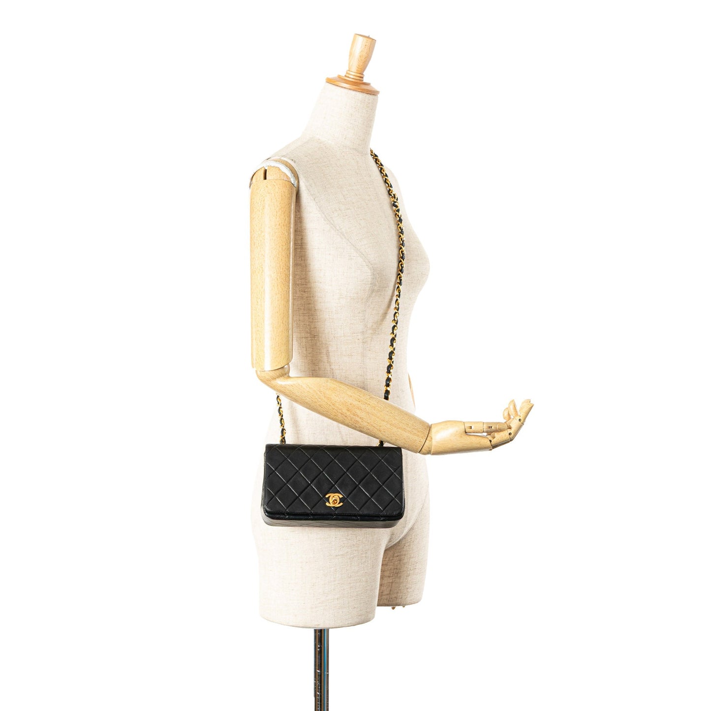 Chanel Mini CC Quilted Lambskin Full Flap Black