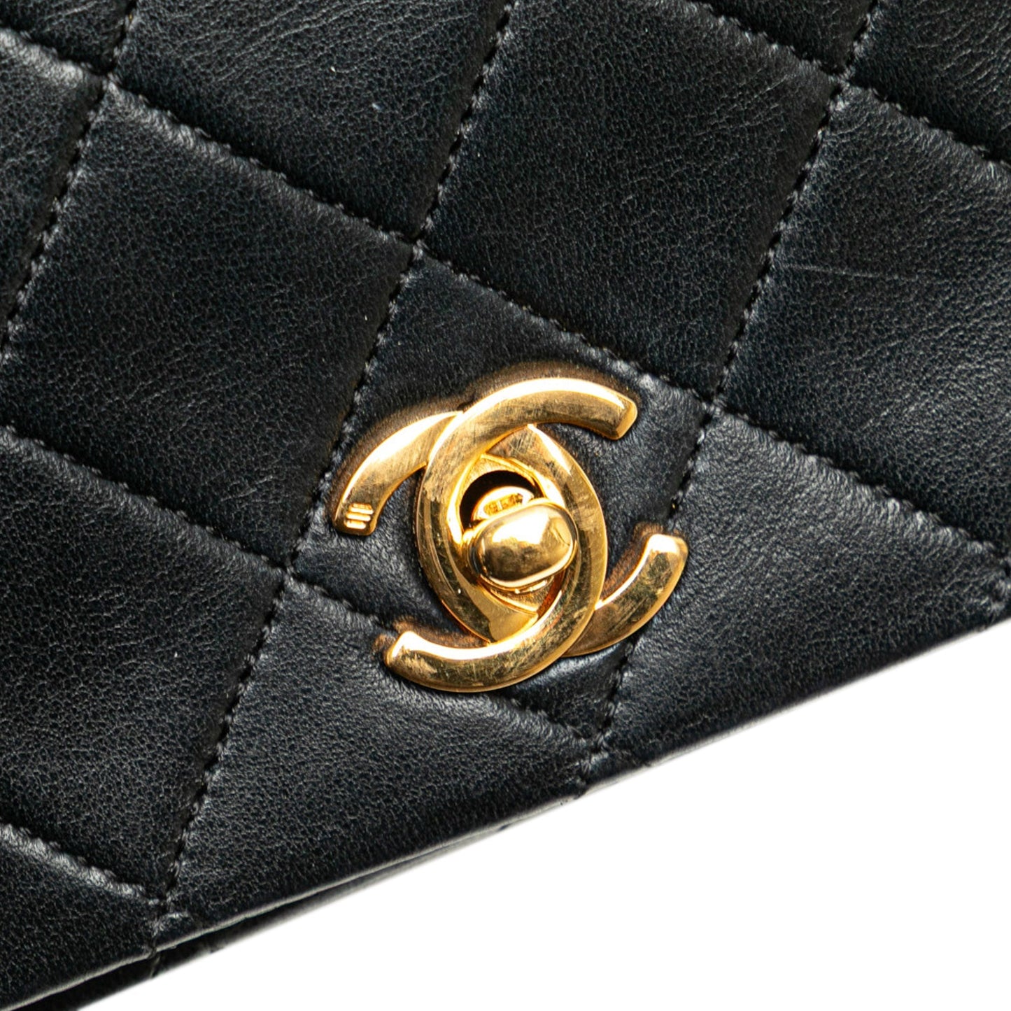 Chanel Mini CC Quilted Lambskin Full Flap Black
