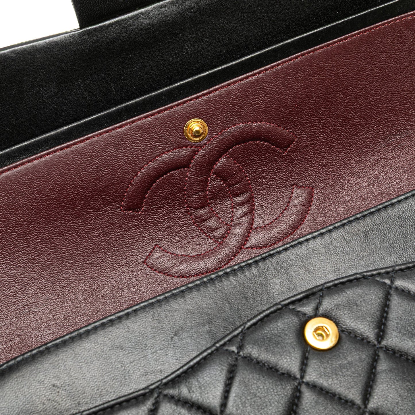 Chanel Medium Classic Lambskin Double Flap Black