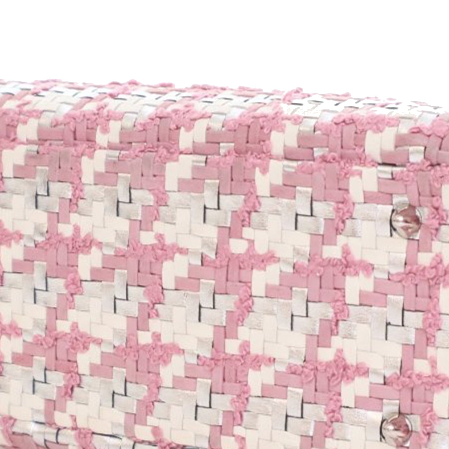 Dior Medium Lambskin And Tweed Lady Dior Pink