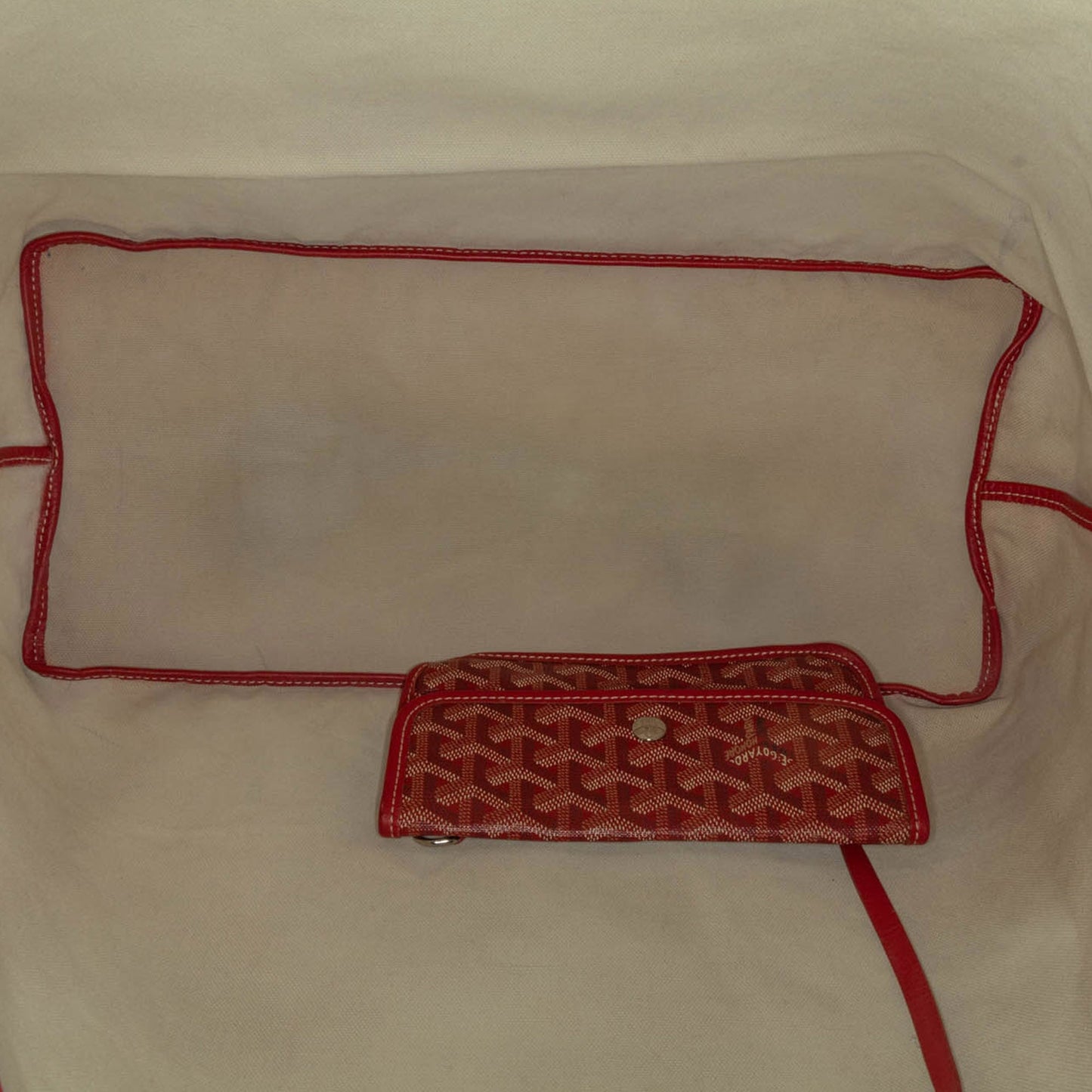 Goyard Goyardine Saint Louis GM Red