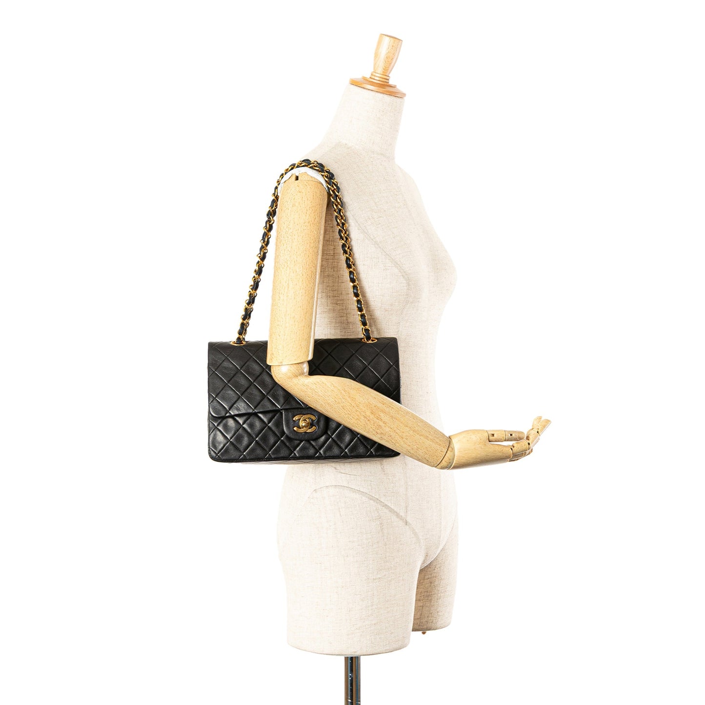 Chanel Medium Classic Lambskin Double Flap Black