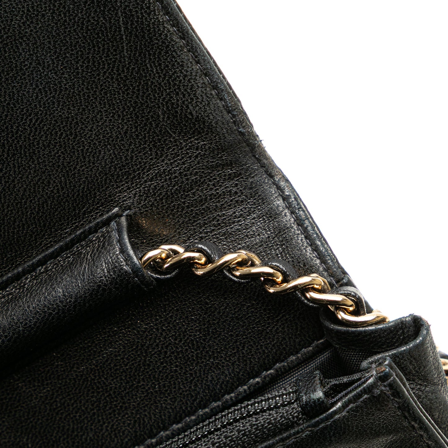 Chanel CC Caviar Wallet on Chain Black