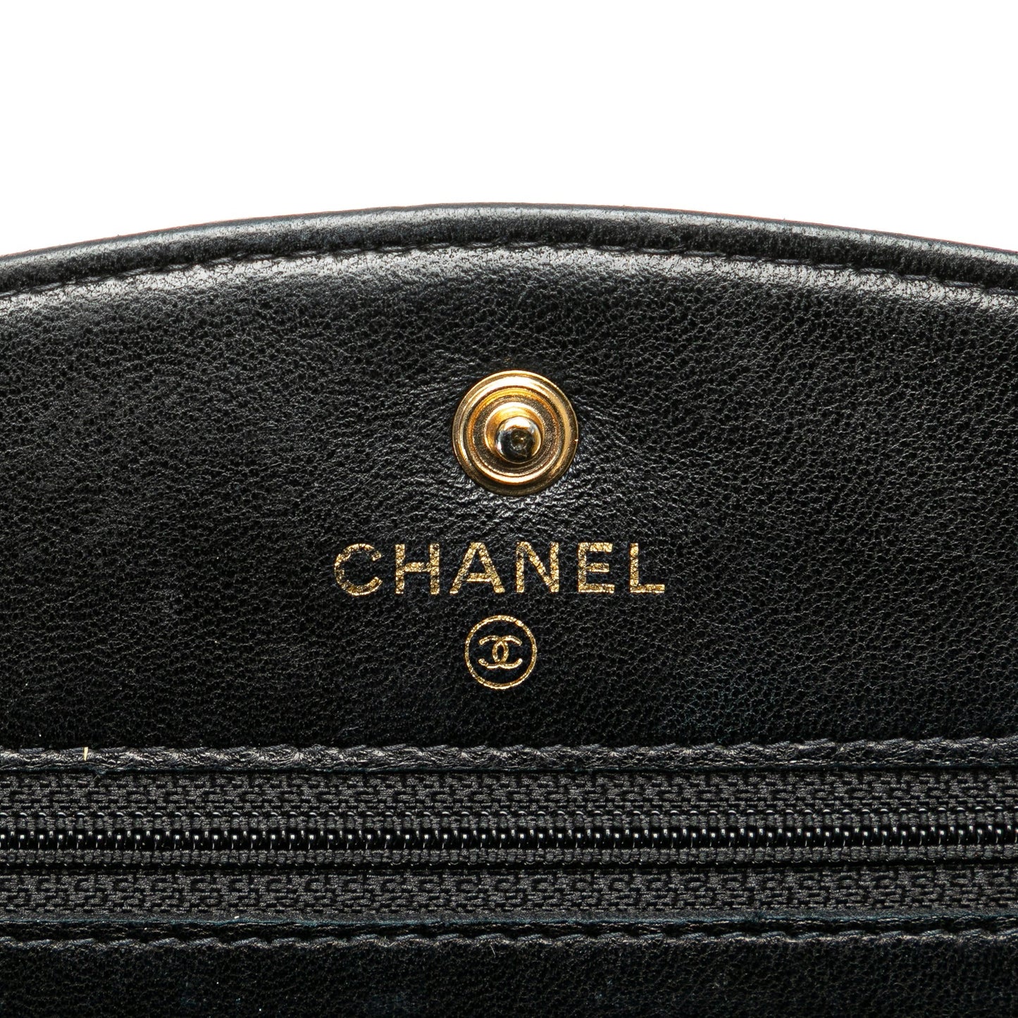 Chanel CC Caviar Wallet on Chain Black
